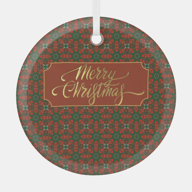 Adorno De Cristal Navidades de lujo (Anverso)