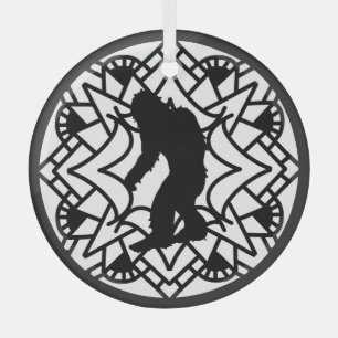 Adorno De Cristal Navidades de Merry Squatch-mas Bigfoot