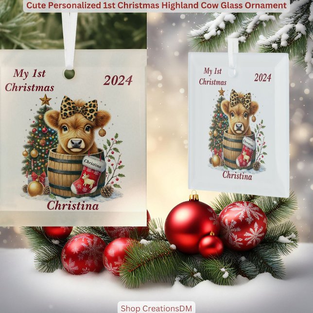 Adorno De Cristal Navidades de primera clase personalizados de la va (Subido por el creador)