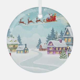 Adorno De Cristal Navidades de renos de Santa Lucía