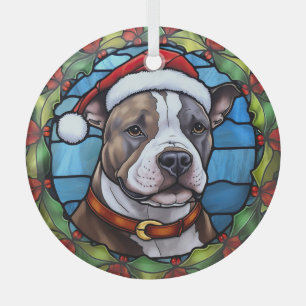 Adorno De Cristal Navidades de vidrio templado Staffordshire Bull Te