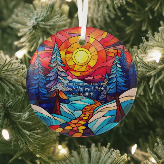 Adorno De Cristal Navidades decoran a Shenandoah Virginia (in situ)