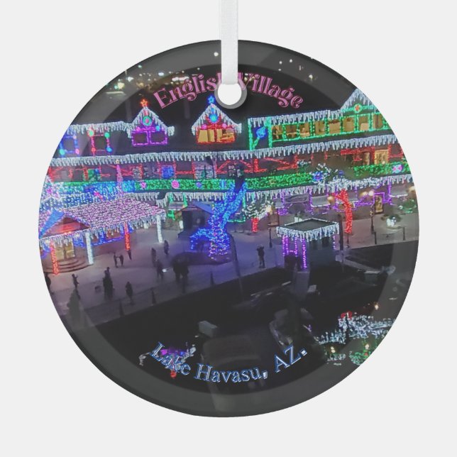 Adorno De Cristal Navidades del lago Havasu (Anverso)
