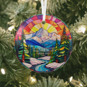 Adorno De Cristal Navidades demueven la montaña rocosa en Colorado