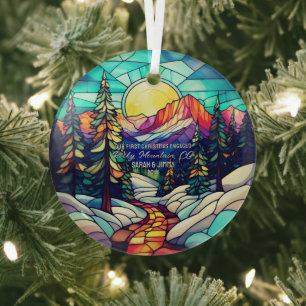 Adorno De Cristal Navidades demueven la montaña rocosa en Colorado
