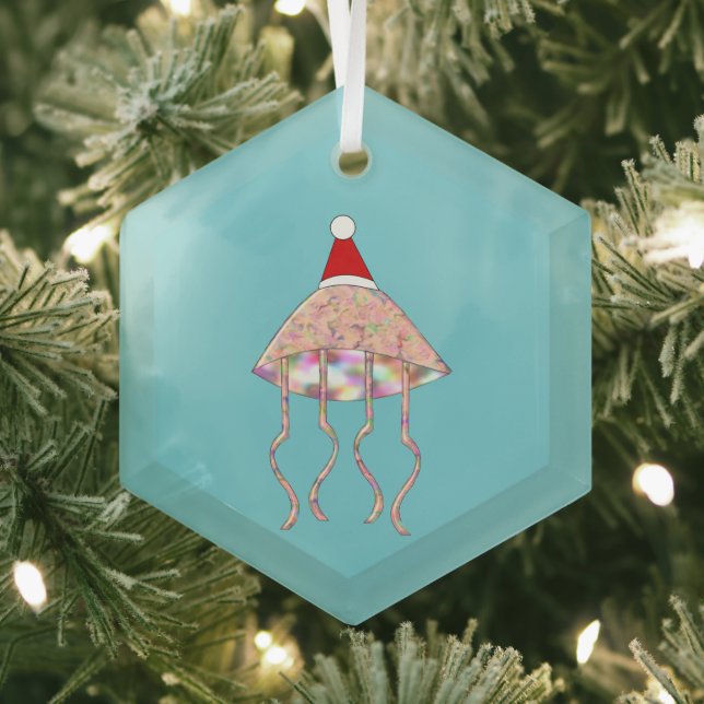 Adorno De Cristal Navidades fiesta Jellyfish (in situ)