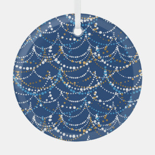 Adorno De Cristal Navidades garland: patrón ininterrumpido festivo