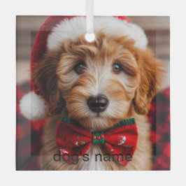 Adorno De Cristal Navidades Goldendoodle