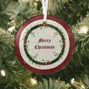 Adorno De Cristal Navidades góticos Personalizado Wreath