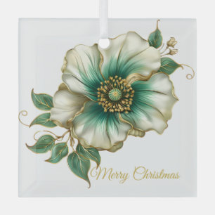 Adorno De Cristal Navidades Magnolia Glass Ornament