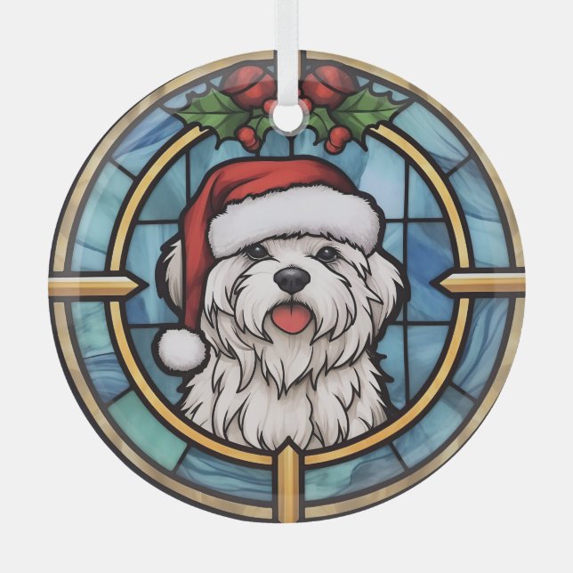 Adorno De Cristal Navidades malteses de vidrio templado (Anverso)