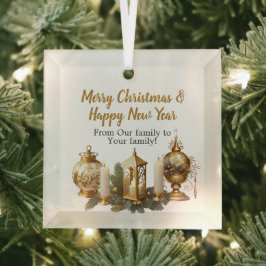 Adorno De Cristal Navidades personalizables