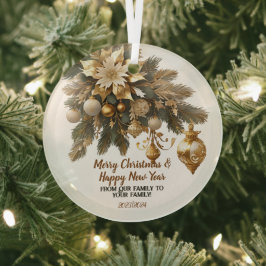 Adorno De Cristal Navidades personalizables