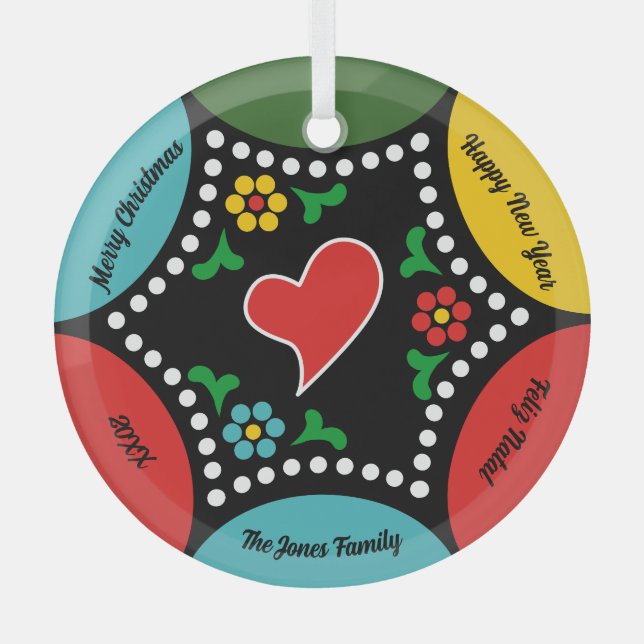 Adorno De Cristal Navidades portugueses Fiestas y regalos (Anverso)