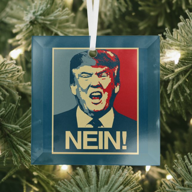 Adorno De Cristal NEIN - Poster anti-Trump - Anti-Trump - (in situ)