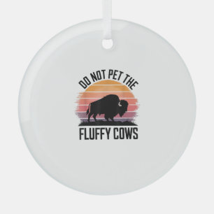 Adorno De Cristal No Mascota A Las Vacas Fluffy Vintage Retro Me