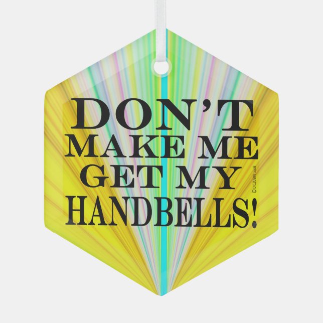 Adorno De Cristal No me hagas coger mis campanas (Anverso)