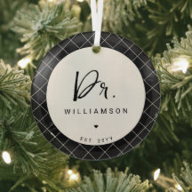 Nombre Personalizado Dr. Médica Minimalista Gradua