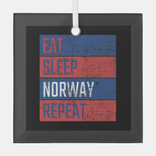 Adorno De Cristal Noruega - Come Duerme Noruega Repite