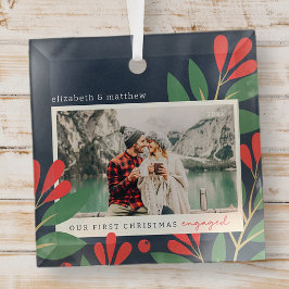 Adorno De Cristal Nuestra primera foto de Foliage moderno en Navidad