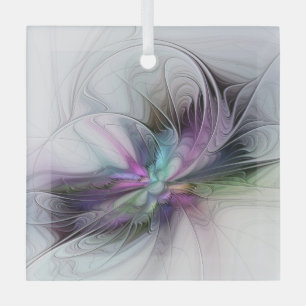Adorno De Cristal Nueva vida, colorida abstracción de fantasía artís