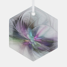 Adorno De Cristal Nueva vida, colorida abstracción de fantasía artís