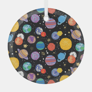 Adorno De Cristal Odisea del espacio: Patrón planetario