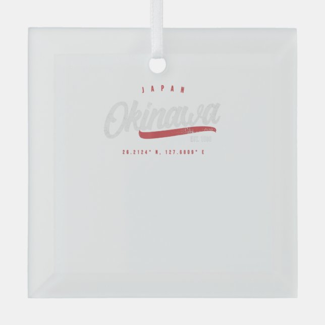 Adorno De Cristal Okinawa Japón Retro Vintage (Anverso)