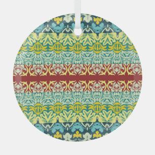Adorno De Cristal Ornamental floral: diseño de cosecha sin soldadura