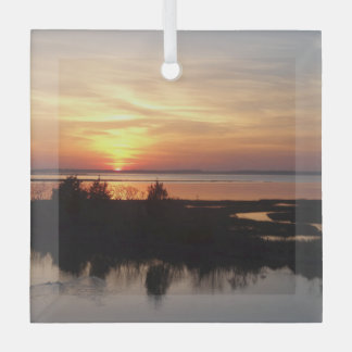 Adorno De Cristal Paisaje de Chincoteague Sunset II Virginia