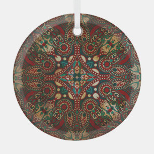 Adorno De Cristal Paisley Bandanna Grunge