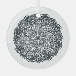 Adorno De Cristal Paisley Lace Mandala