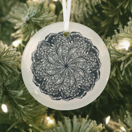 Adorno De Cristal Paisley Lace Mandala