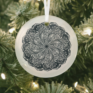 Adorno De Cristal Paisley Lace Mandala