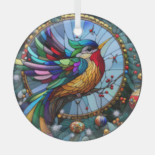 Adorno De Cristal Pájaro de vidrio contenido