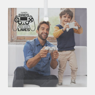 Adorno De Cristal Papás Jugadores Día del Padre Foto Personalizada