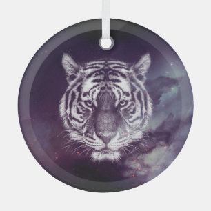 Adorno De Cristal Papel de fondo de escritorio Galaxy Tiger Face