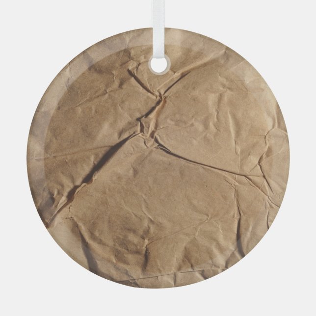 Adorno De Cristal Papel reciclado: Textura ecológica. (Anverso)