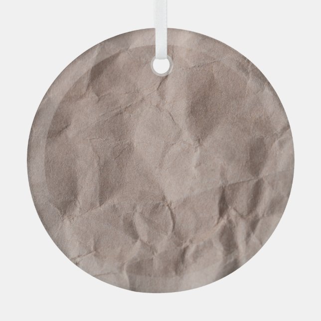 Adorno De Cristal Papel rudimentario: textura vintage (Anverso)