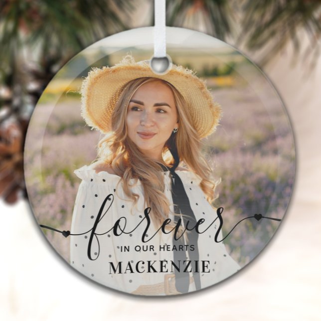 Adorno De Cristal Para siempre en nuestros corazones - Conmemoración (Subido por el creador)