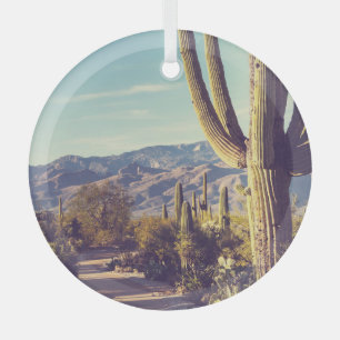 Adorno De Cristal Parque Nacional Saguaro, representación escénica.