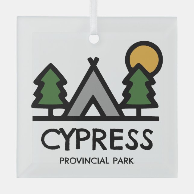 Adorno De Cristal Parque Provincial Cypress (Anverso)