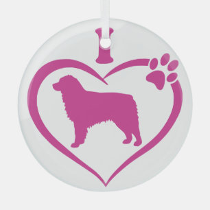Adorno De Cristal Pastor Australiano Adorable -