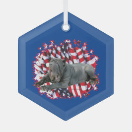 Adorno De Cristal Patriota Napolitano Mastiff