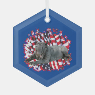 Adorno De Cristal Patriota Napolitano Mastiff