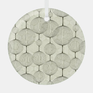 Adorno De Cristal Patrón de fondo abstracto geométrico, sin costuras