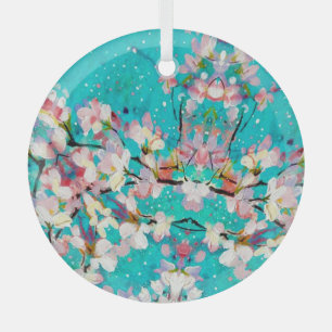 Adorno De Cristal Patrón de fondo geométrico abstracto colorido