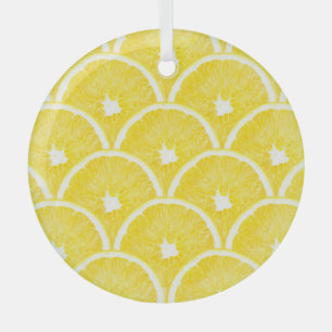 Adorno De Cristal Patrón de fondo vibrante de pulpa Naranja