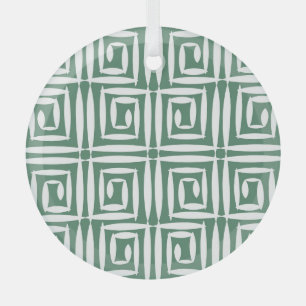 Adorno De Cristal Patrón de infiltración de madera de polígonos geom