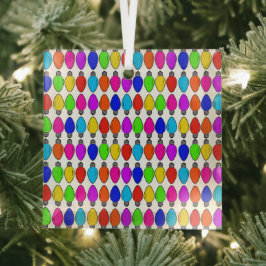 Adorno De Cristal Patrón de lámparas de navidad